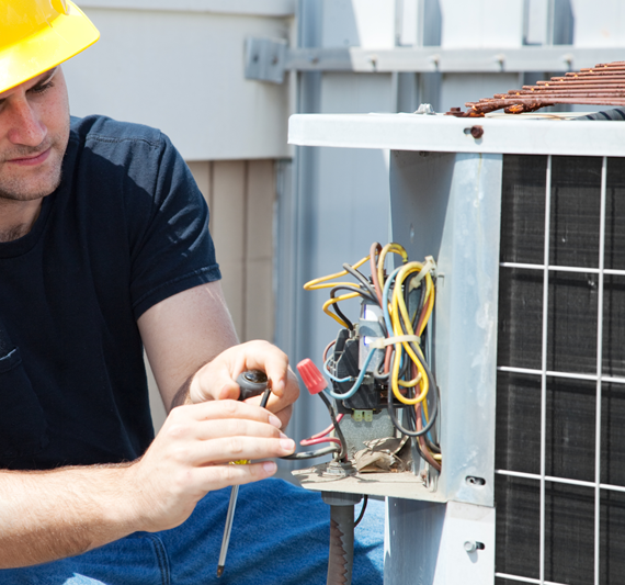 technician servicing your air conditioner